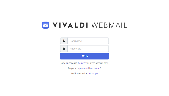 Vivaldi Webmail